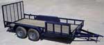 Utility Trailer with Rear Ramp Gate & Side B-Fold Gate